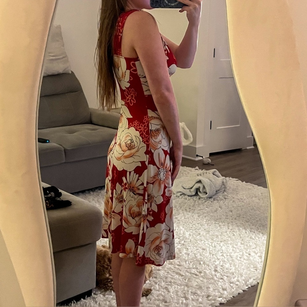 90’s / Y2K Floral Midi Dress - Picture 3 of 9